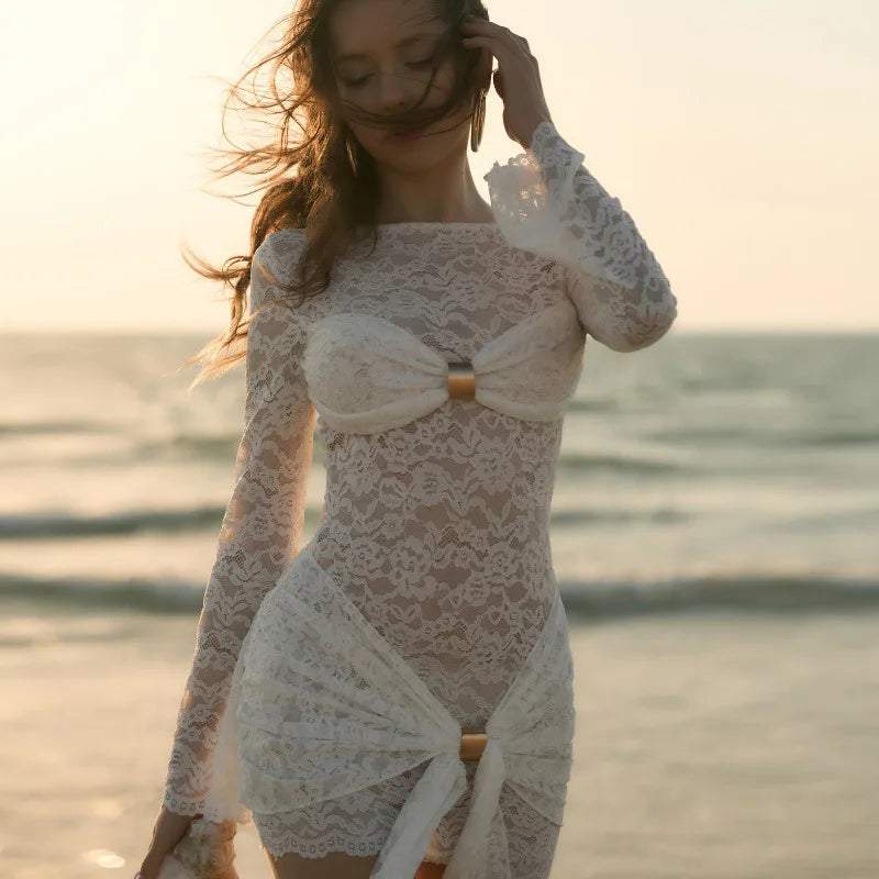 MELANIE LACE MINI DRESS