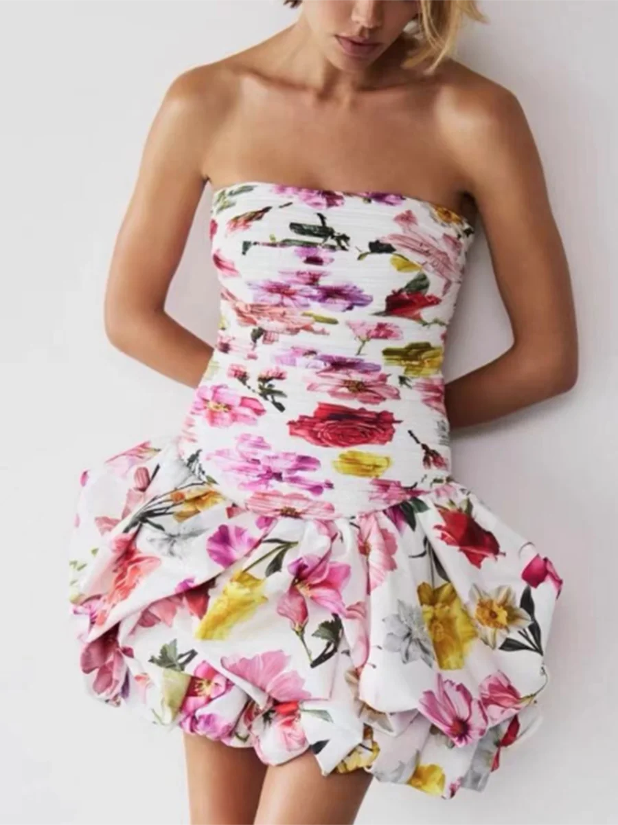 LANAI RUFFLE MINI DRESS