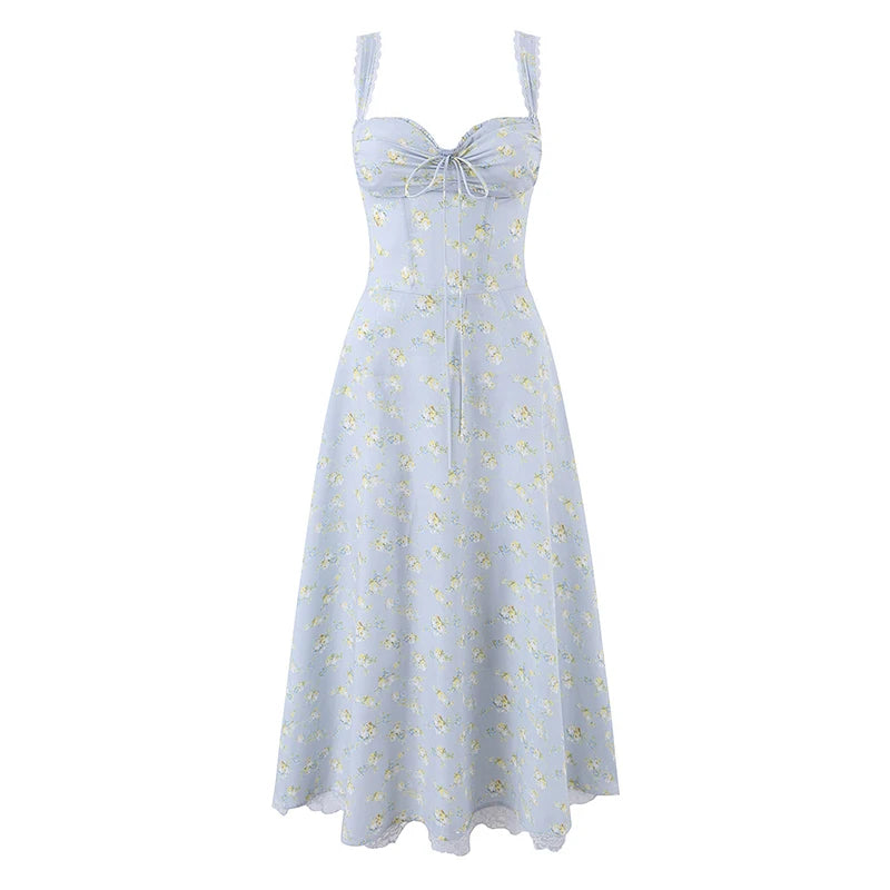 ZADEHA FLORAL MIDI DRESS