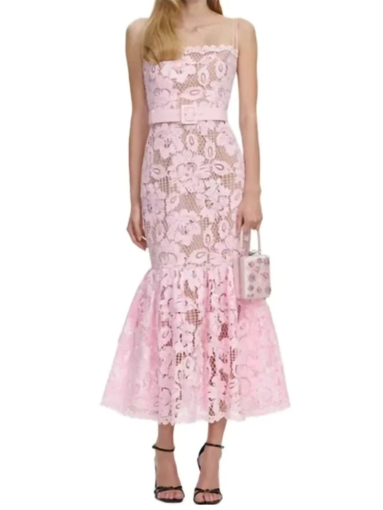 LILI LACE MIDI DRESS