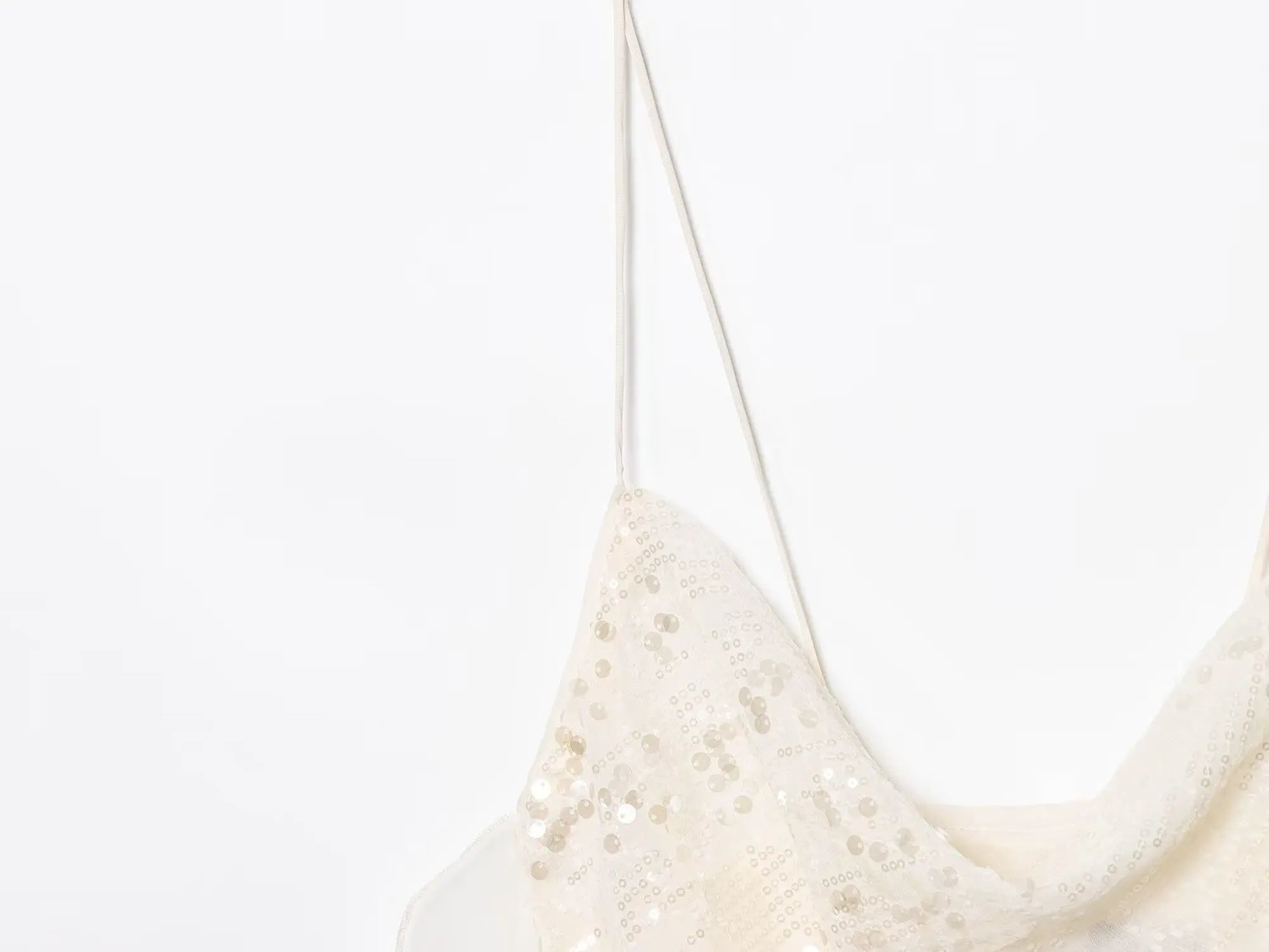 LELI SEQUIN RUFFLE MINI DRESS