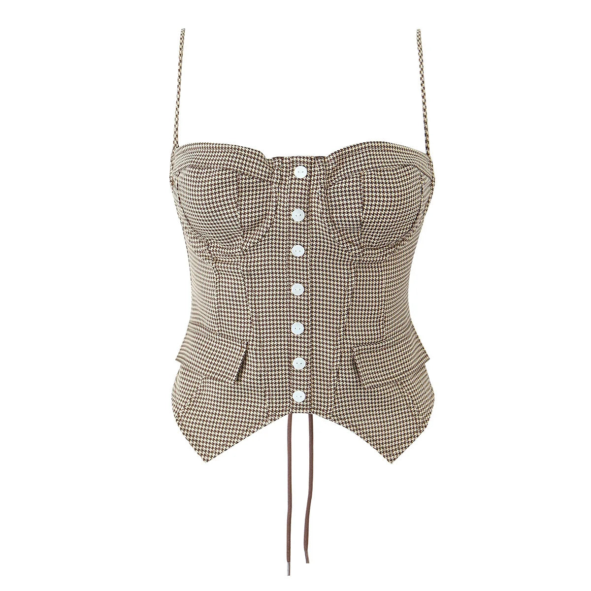 MELANIE PLAID CORSET