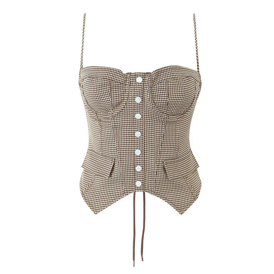 MELANIE PLAID CORSET