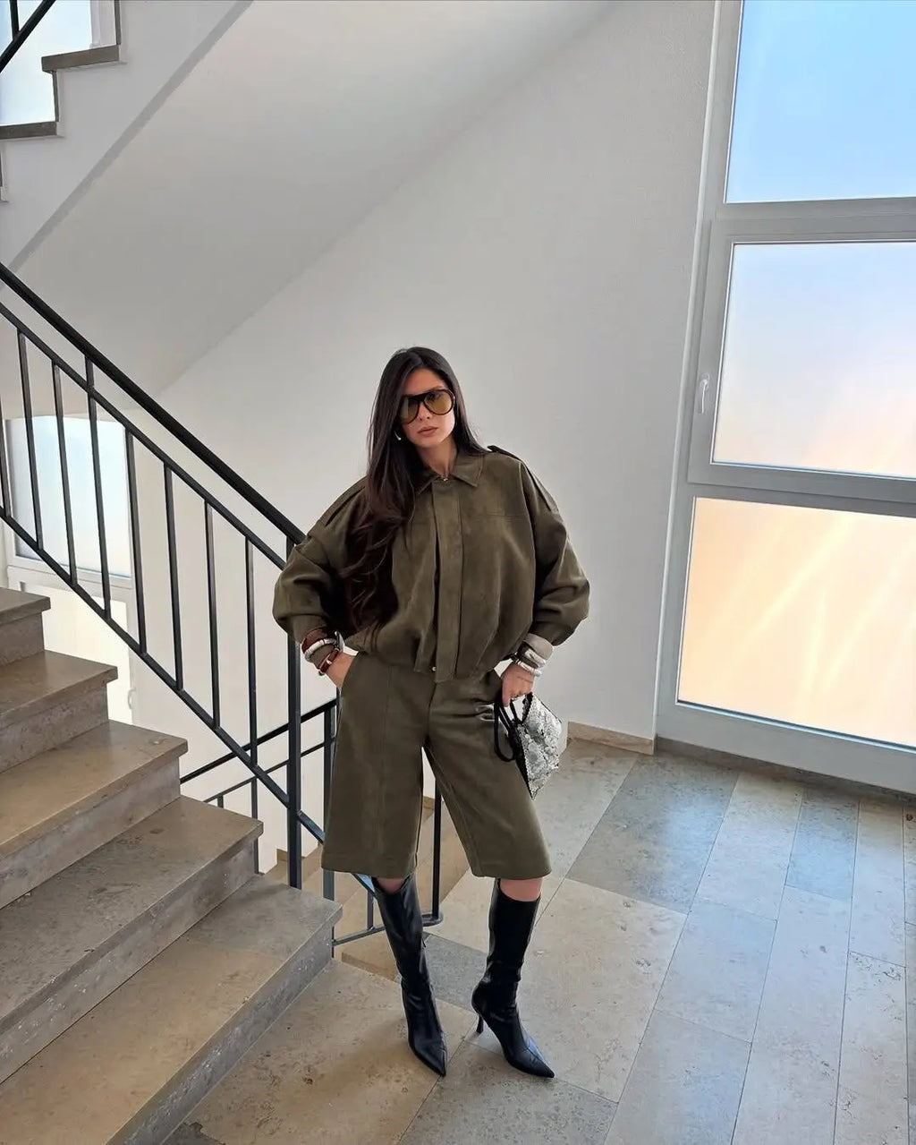 LILO SUEDE BOMBER JACKET