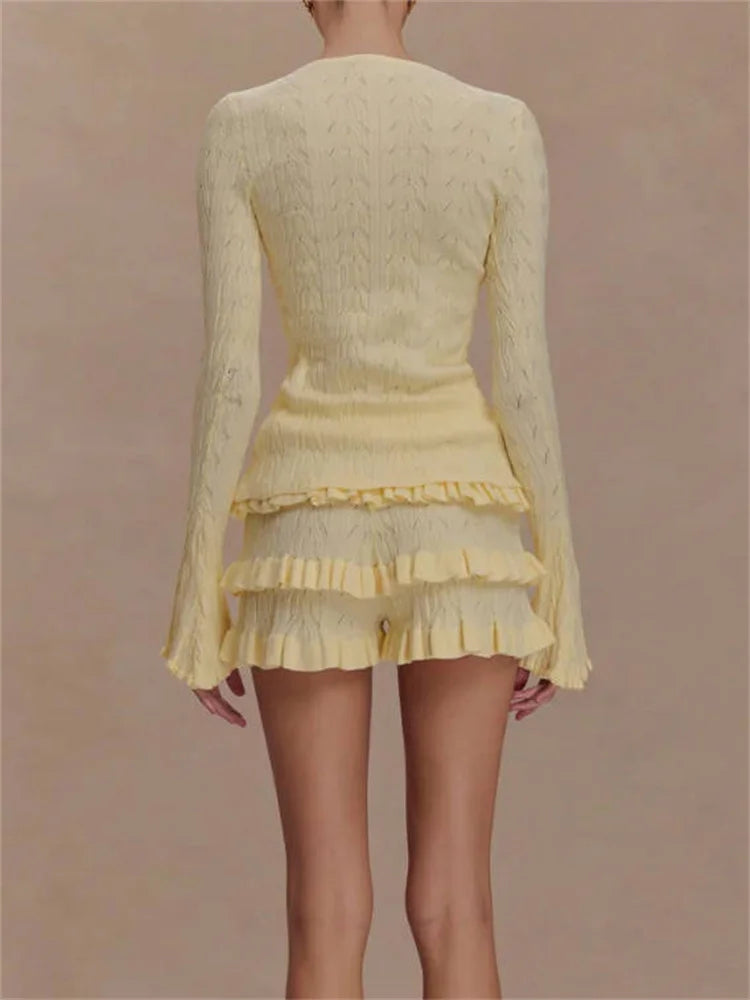 VERA RUFFLE TWO PIECE SET