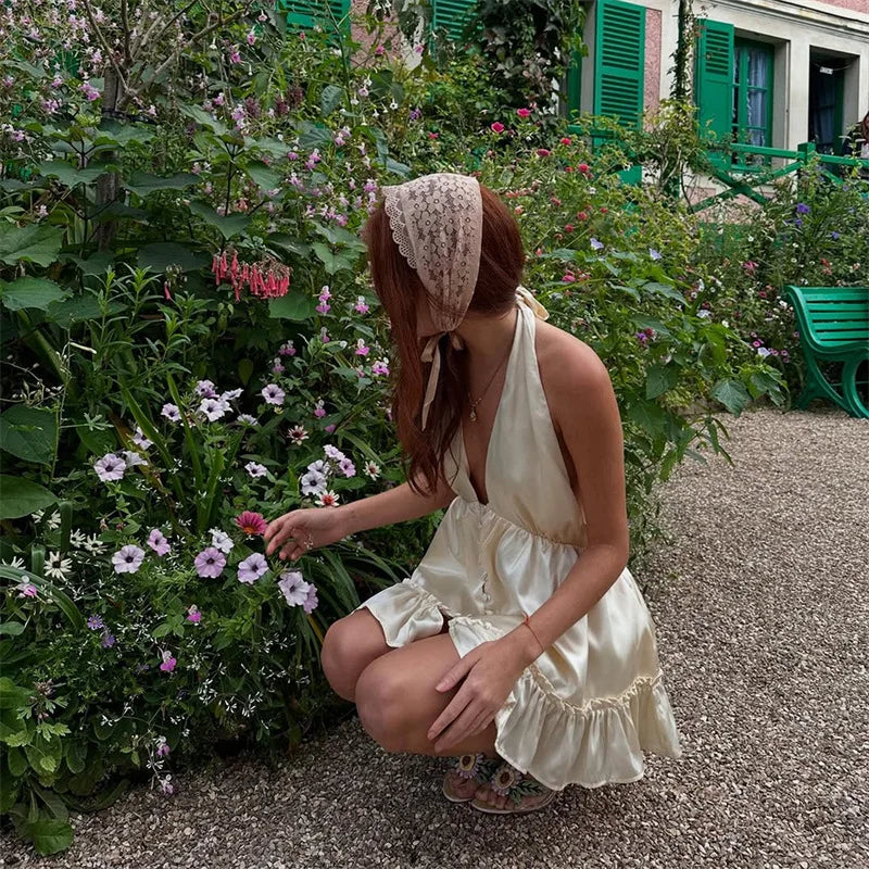 MARGARET SATIN MINI DRESS