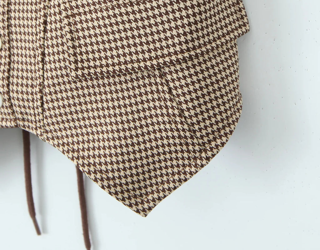 MELANIE PLAID CORSET