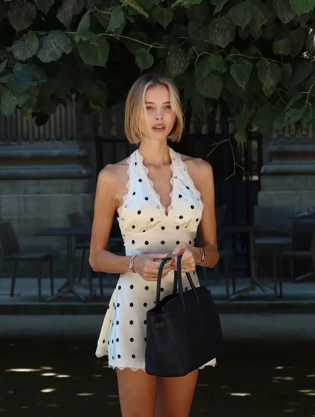 ELLIS POLKA DOT MINI DRESS