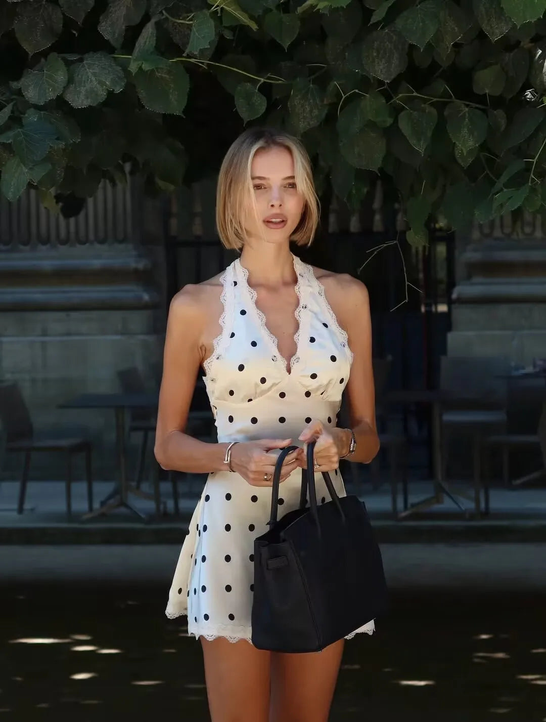 ELLIS POLKA DOT MINI DRESS
