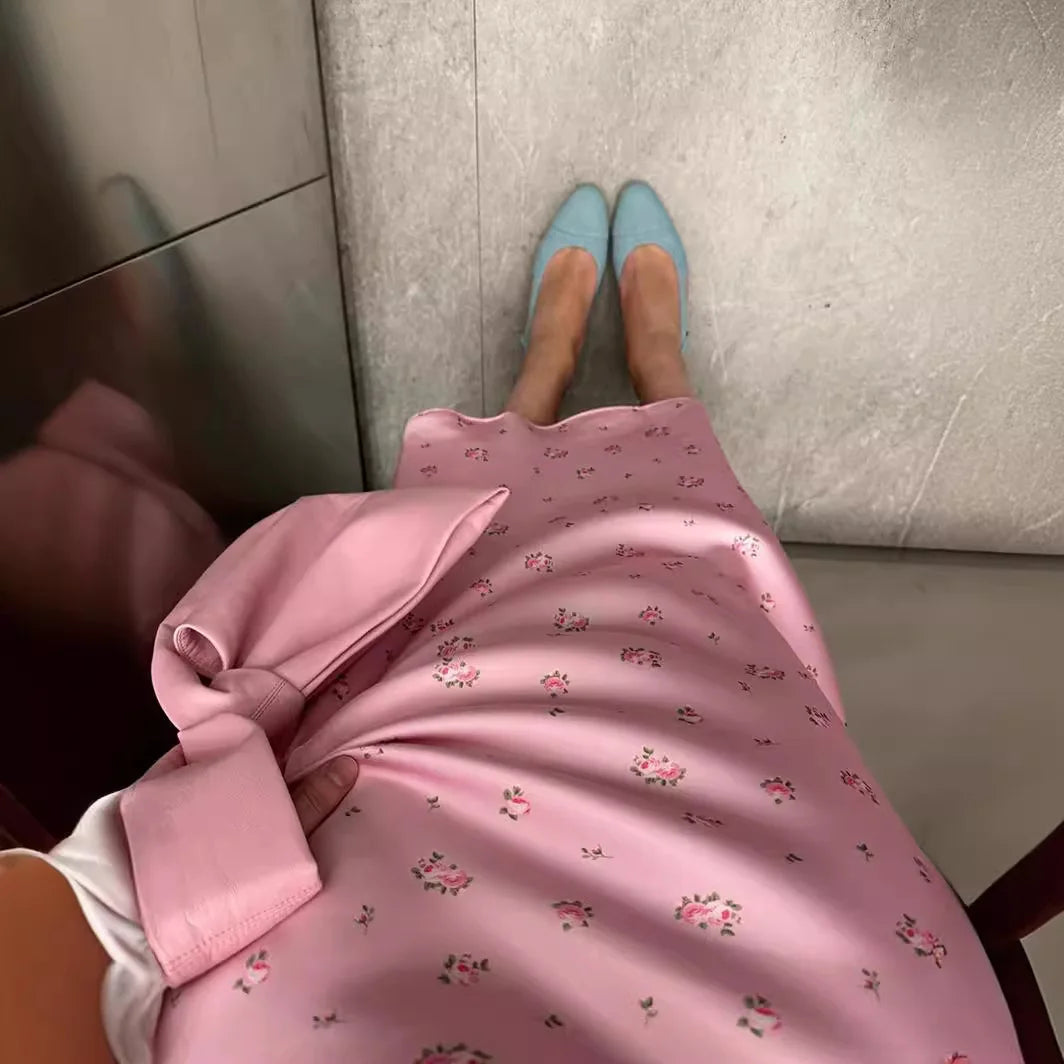 VIOLA SATIN SKIRT