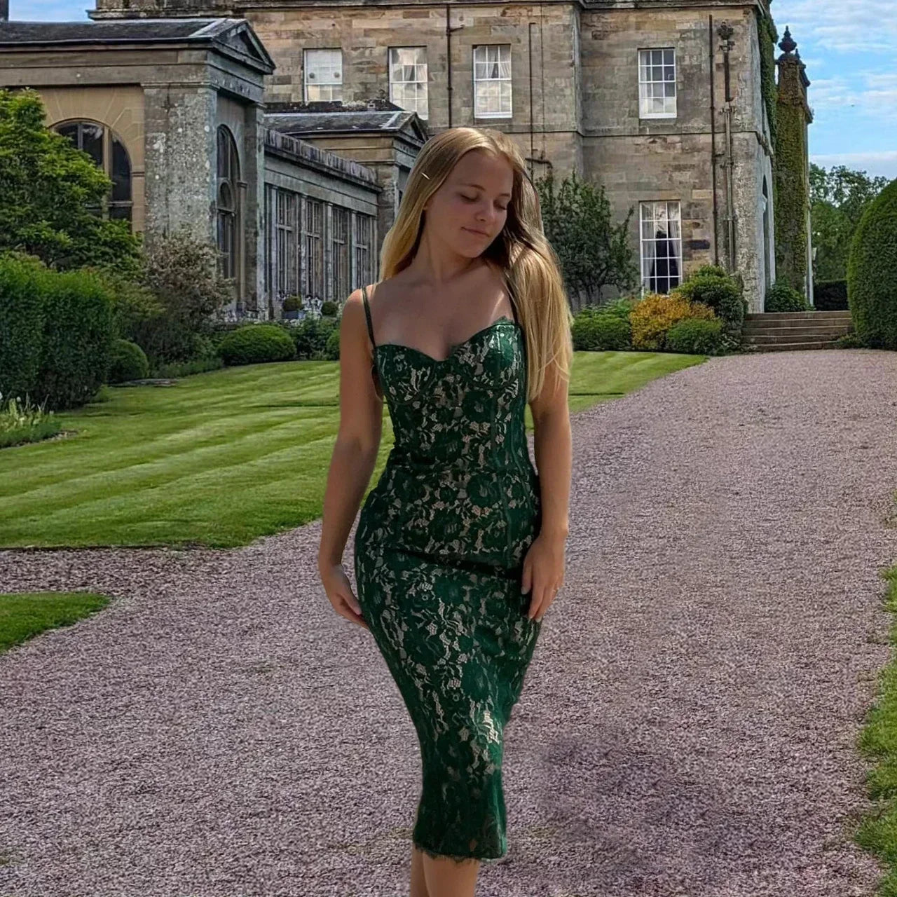 SELAH LACE MIDI DRESS