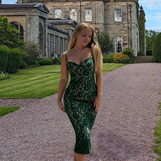 SELAH LACE MIDI DRESS