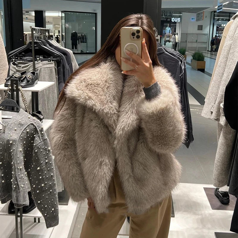 NAMI FAUX FUR COAT