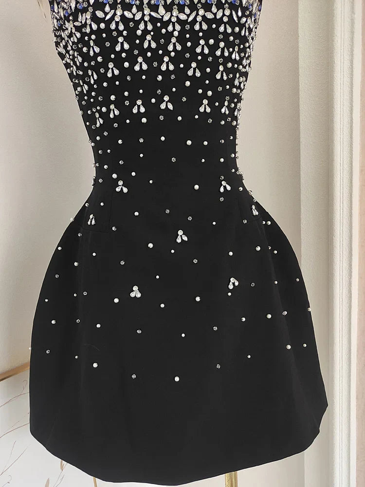 LORA CRYSTAL MINI DRESS