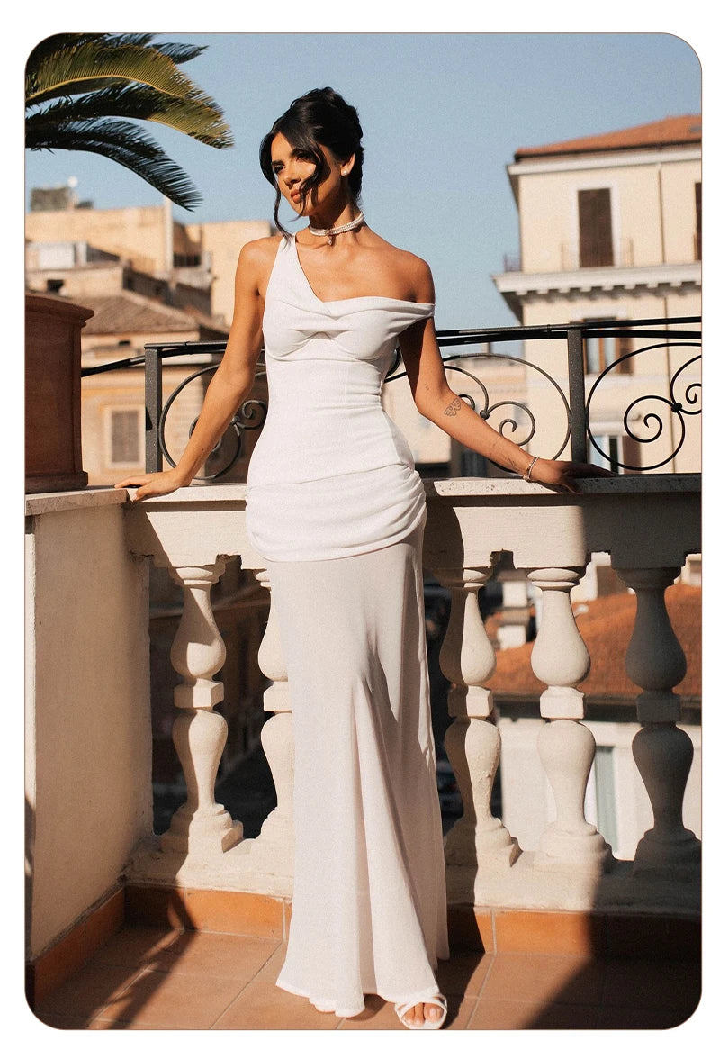 AMAYA DRAPED MAXI DRESS