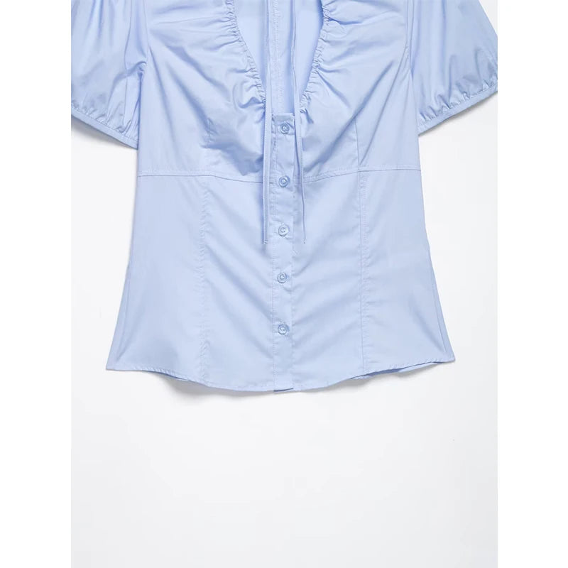 MIA TIE NECK SHIRT