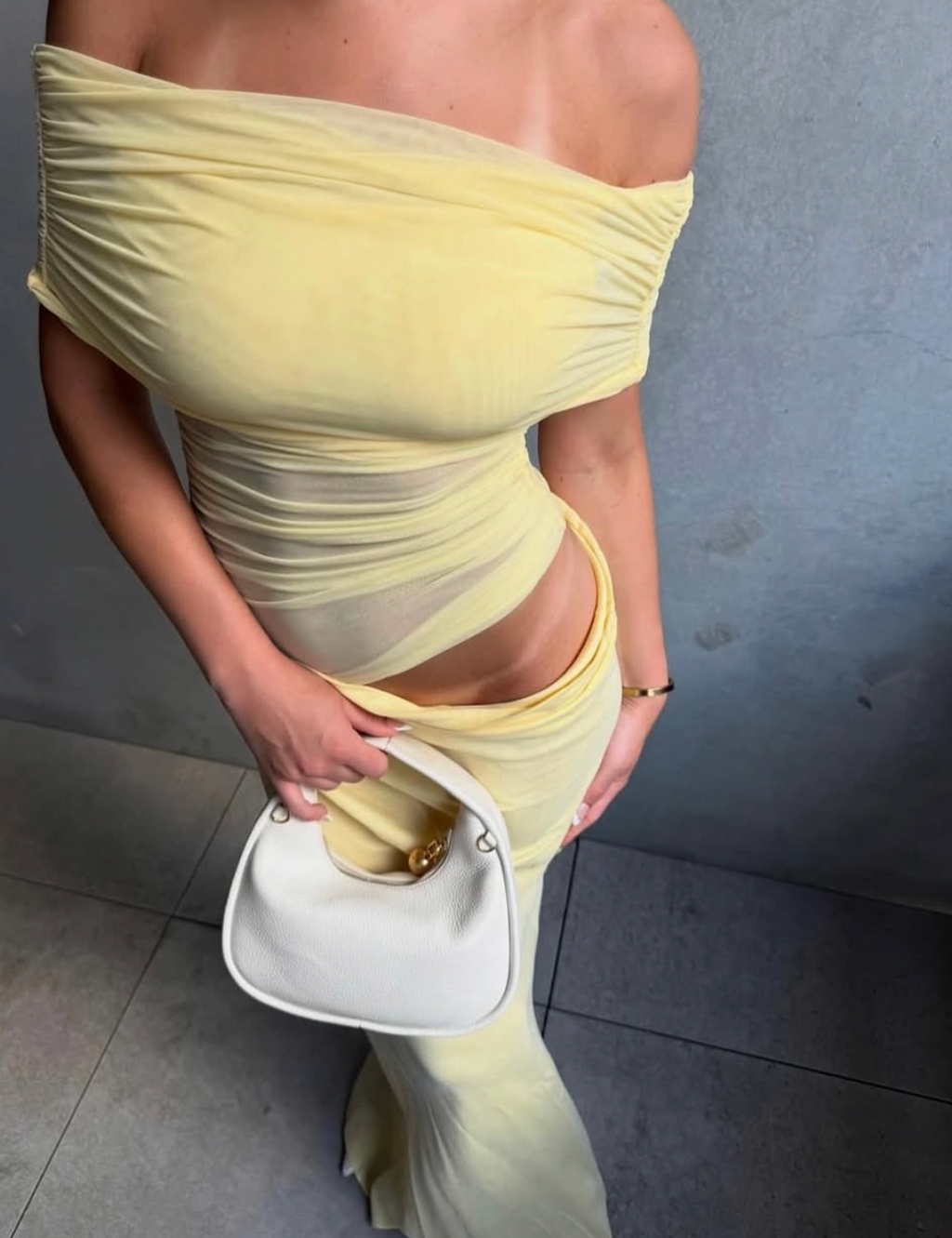 CASSIDY OFF SHOULDER DRESS