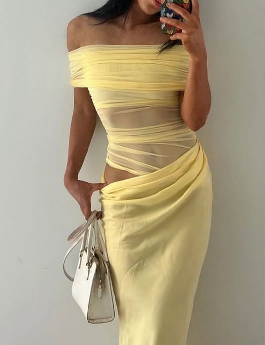 CASSIDY OFF SHOULDER DRESS