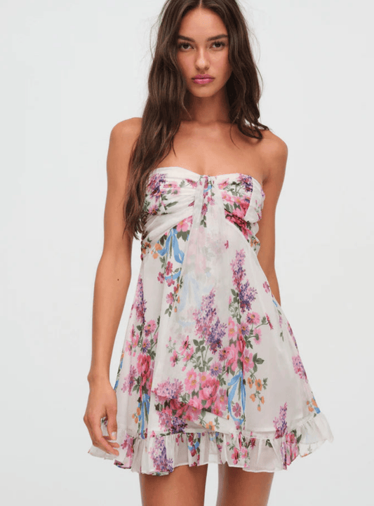 TEAGAN FLORAL MINI DRESS