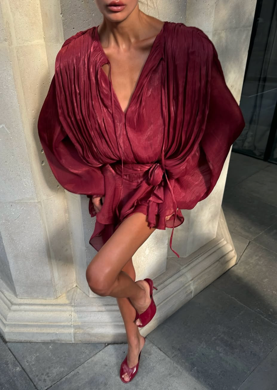 MIA RUFFLE MINI DRESS