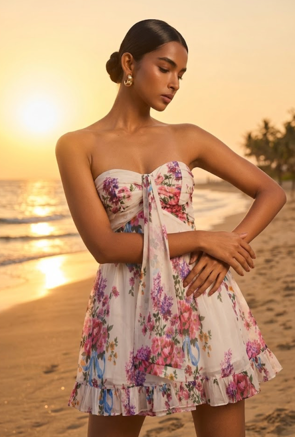 TEAGAN FLORAL MINI DRESS