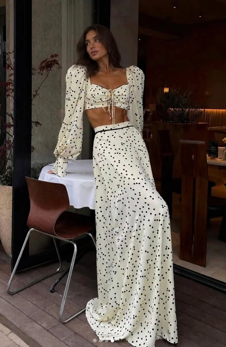 MIA POLKA DOT TWO PIECE SET