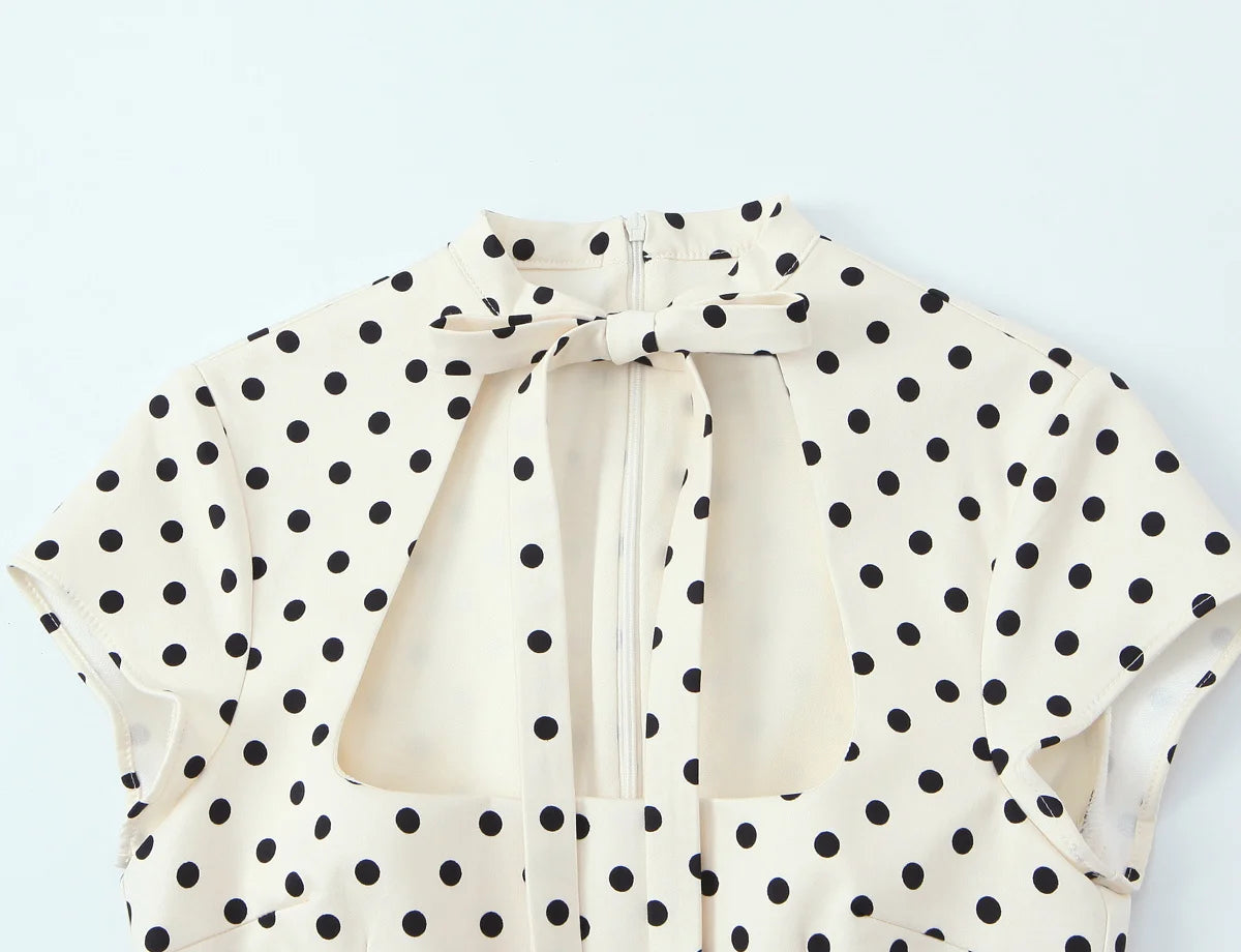 BELLA BOW TIE MINI DRESS