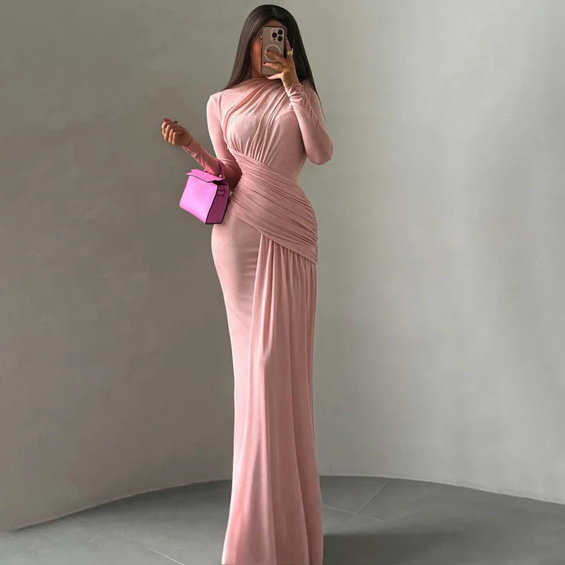 FERN RUCHED MAXI DRESS