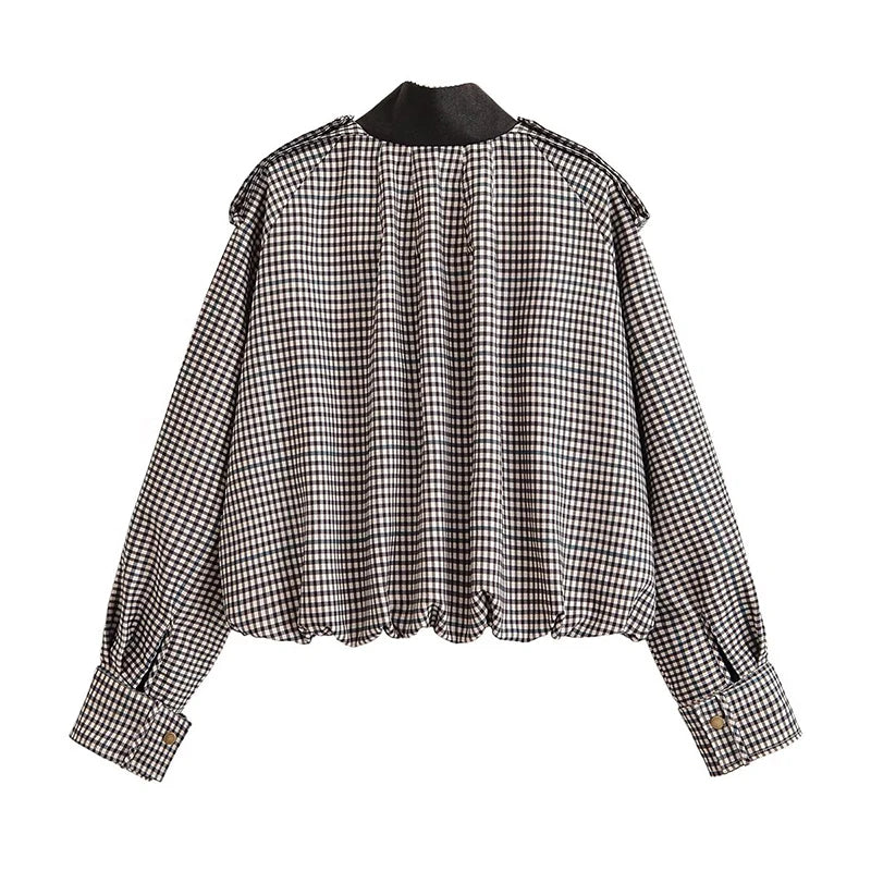 MIKAS PLAID JACKET
