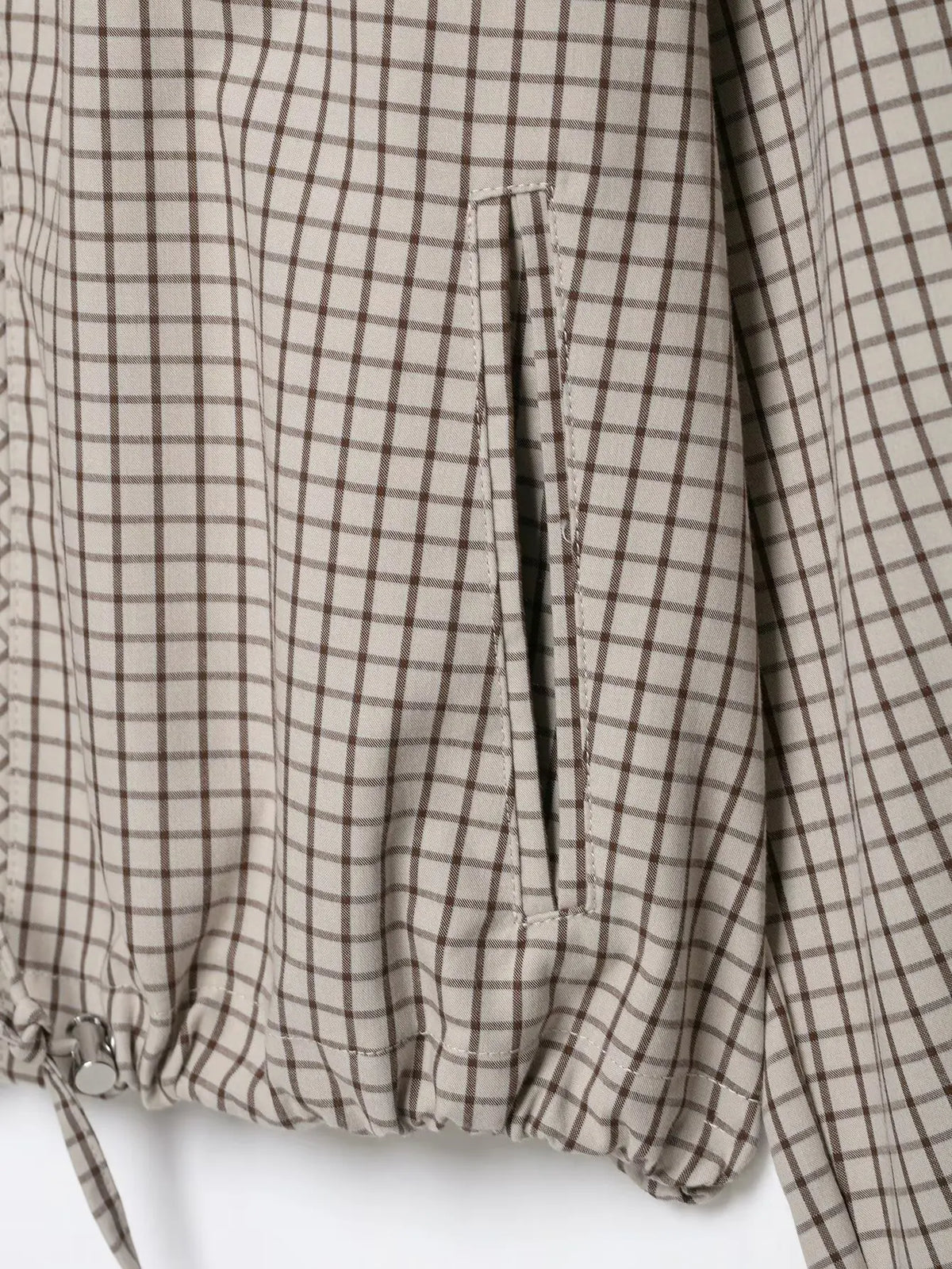 Tawnie Plaid Zip Up Hooded Jacket
