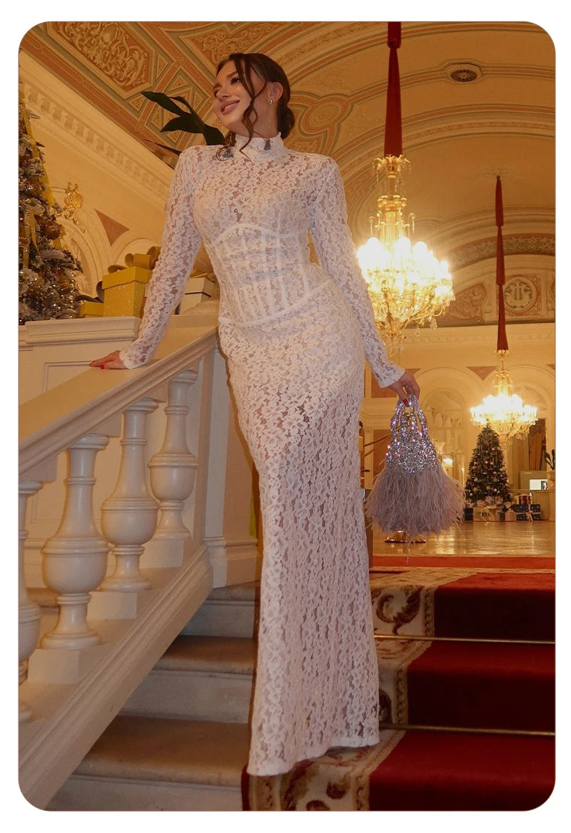 ENA LACE MAXI DRESS