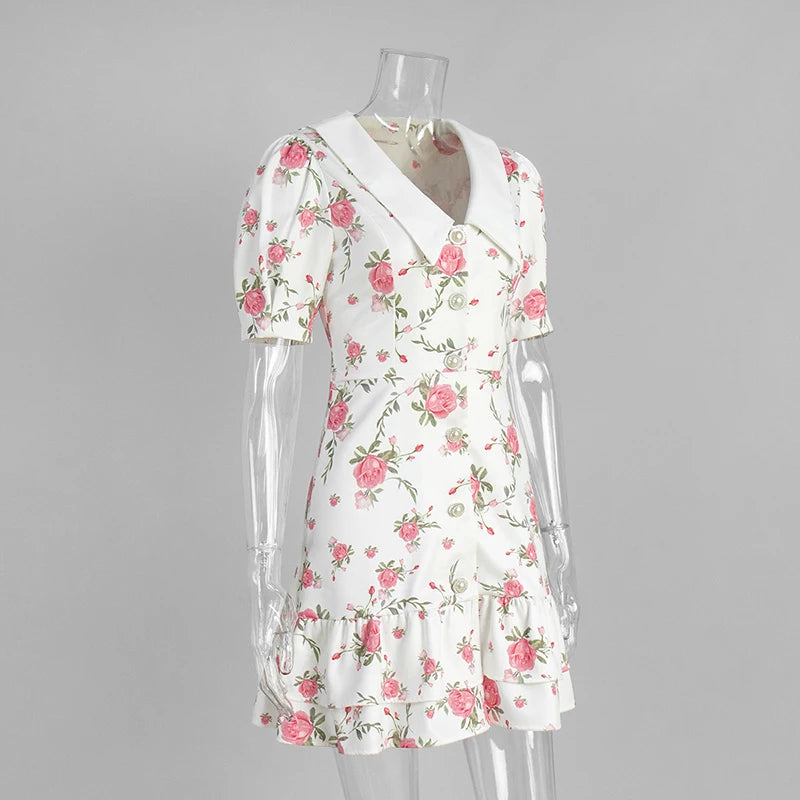 AYLIN FLORAL MINI DRESS