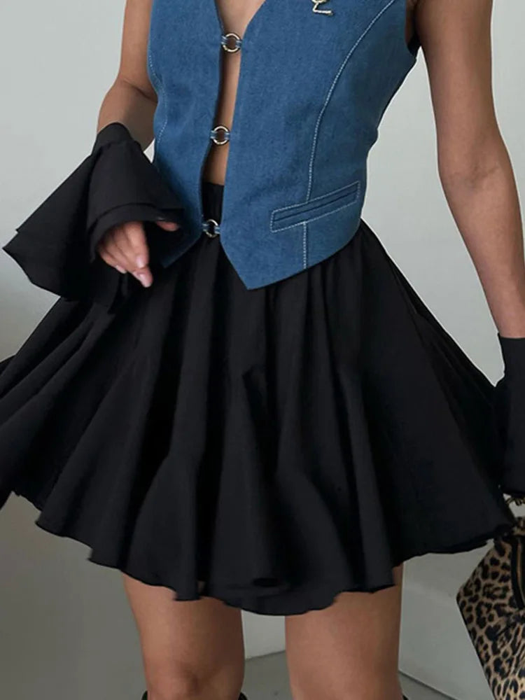 MAYA RUFFLE MINI SKIRT