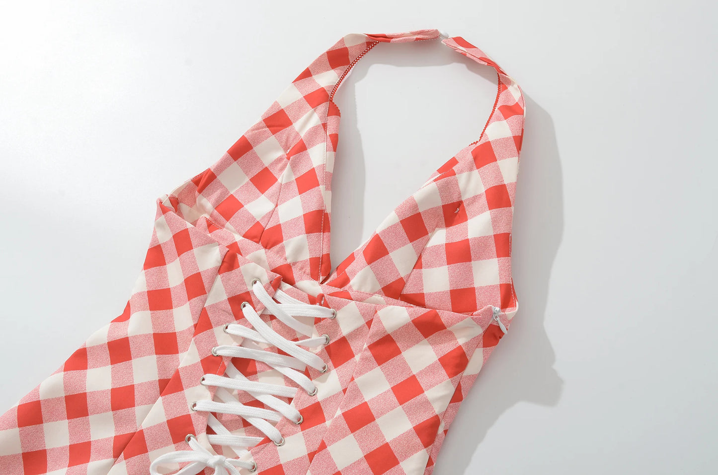 Amina Plaid Mini Dress