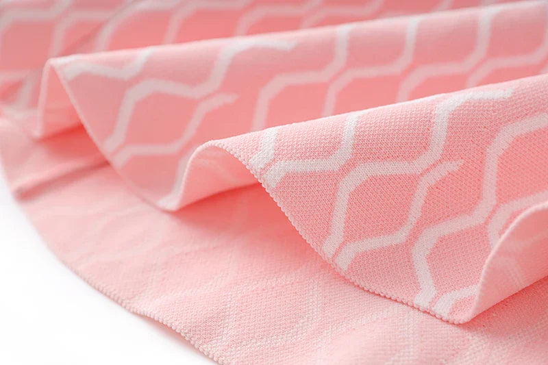 NELA PLAID MINI DRESS PINK