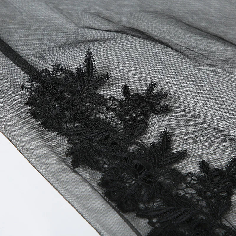 MARLIS LACE MESH DRESS