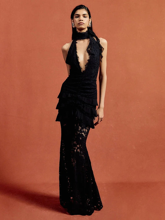 VESKA LACE MAXI DRESS