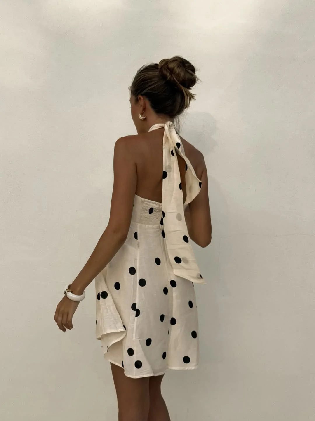 MARENA POLKA DOT MINI DRESS