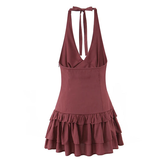 JOARDA RUFFLE MINI DRESS