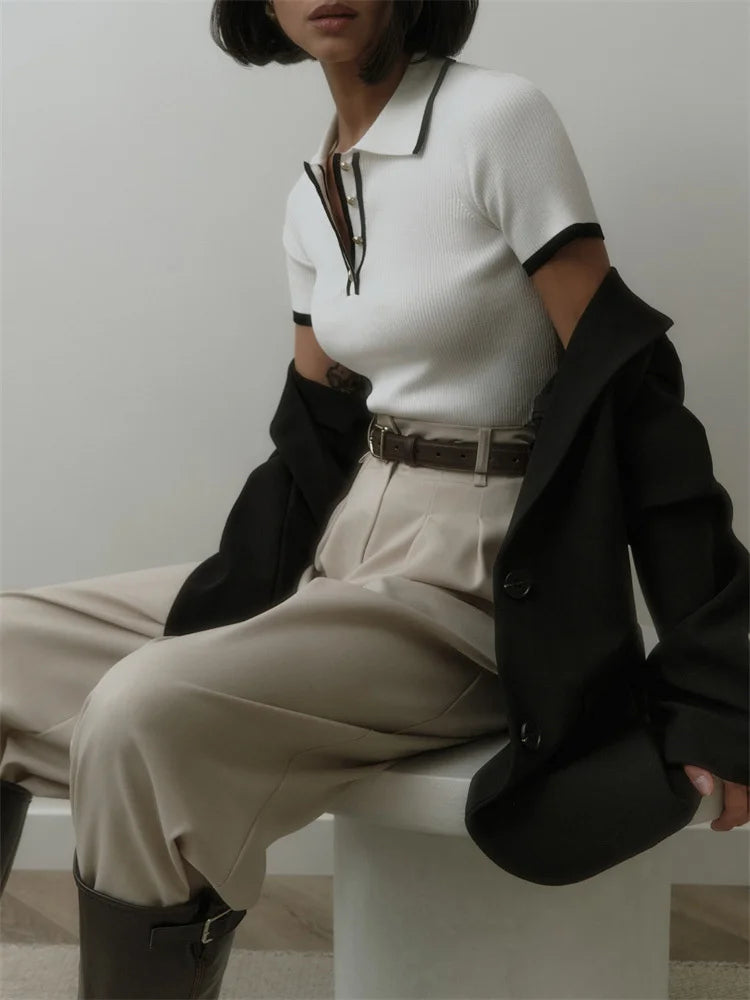 FARIDA KNITTED T-SHIRT