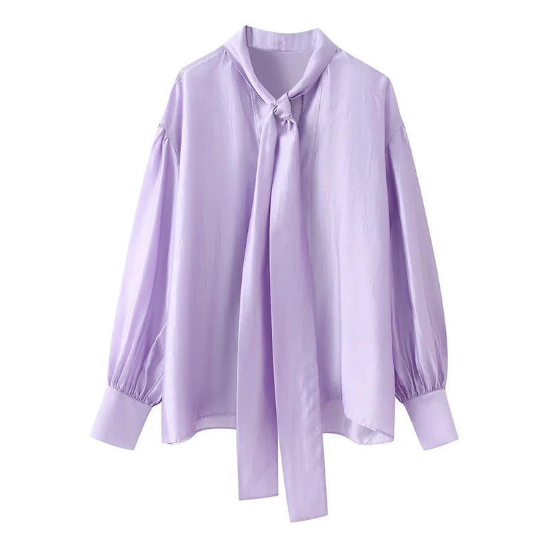 PAREA TIE BOW BLOUSE