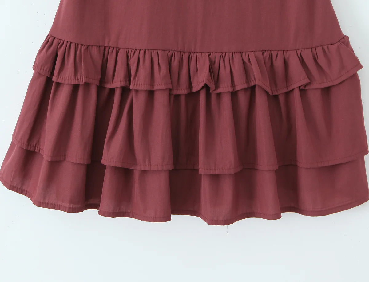 JOARDA RUFFLE MINI DRESS