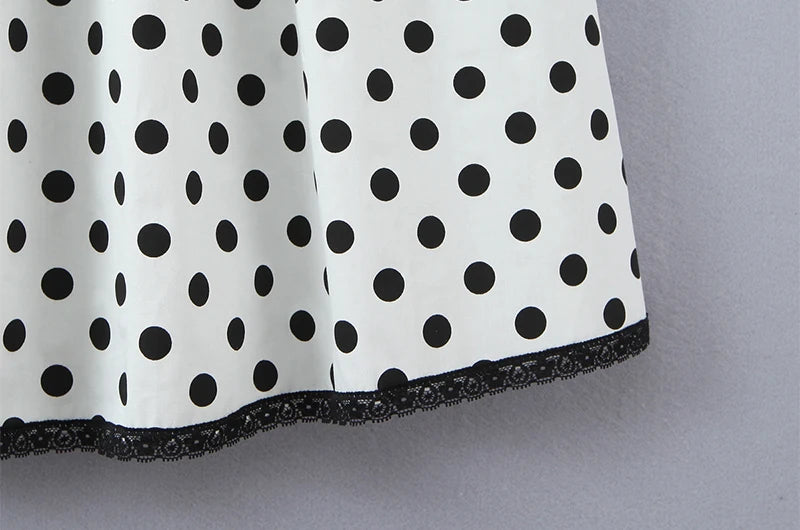 ENSLE POLKA DOT MIDI DRESS