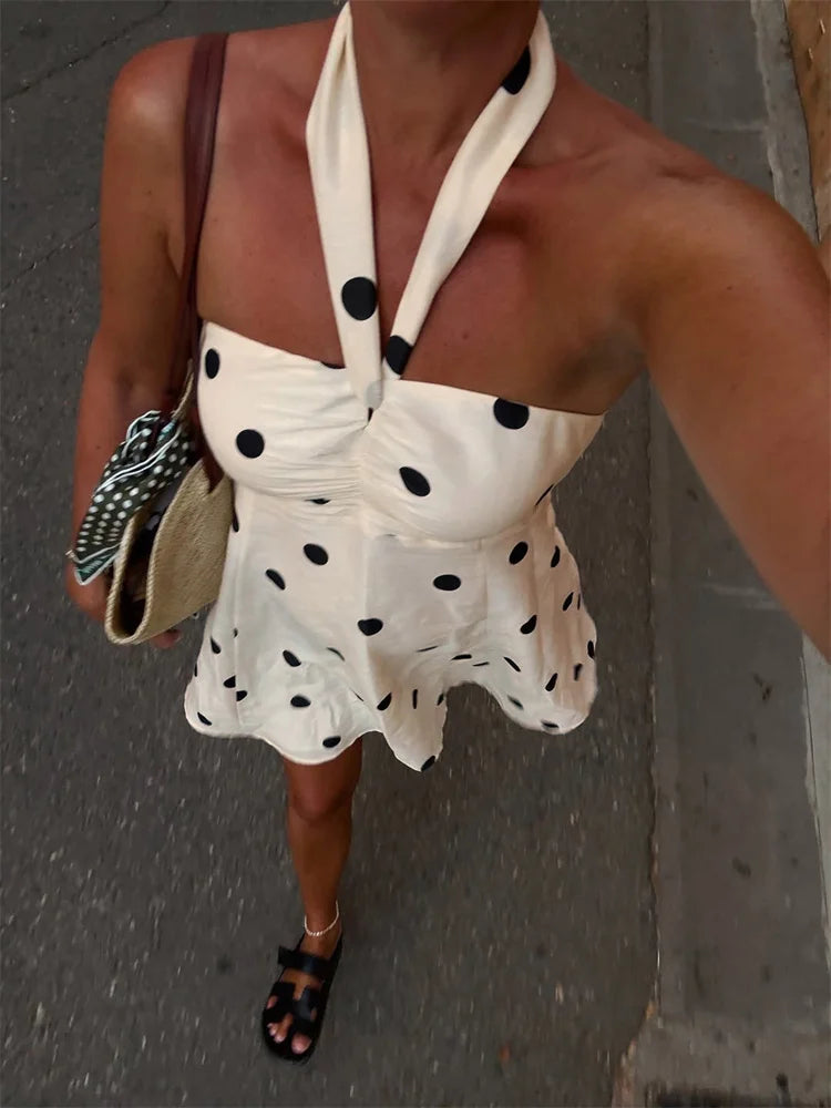 MARENA POLKA DOT MINI DRESS