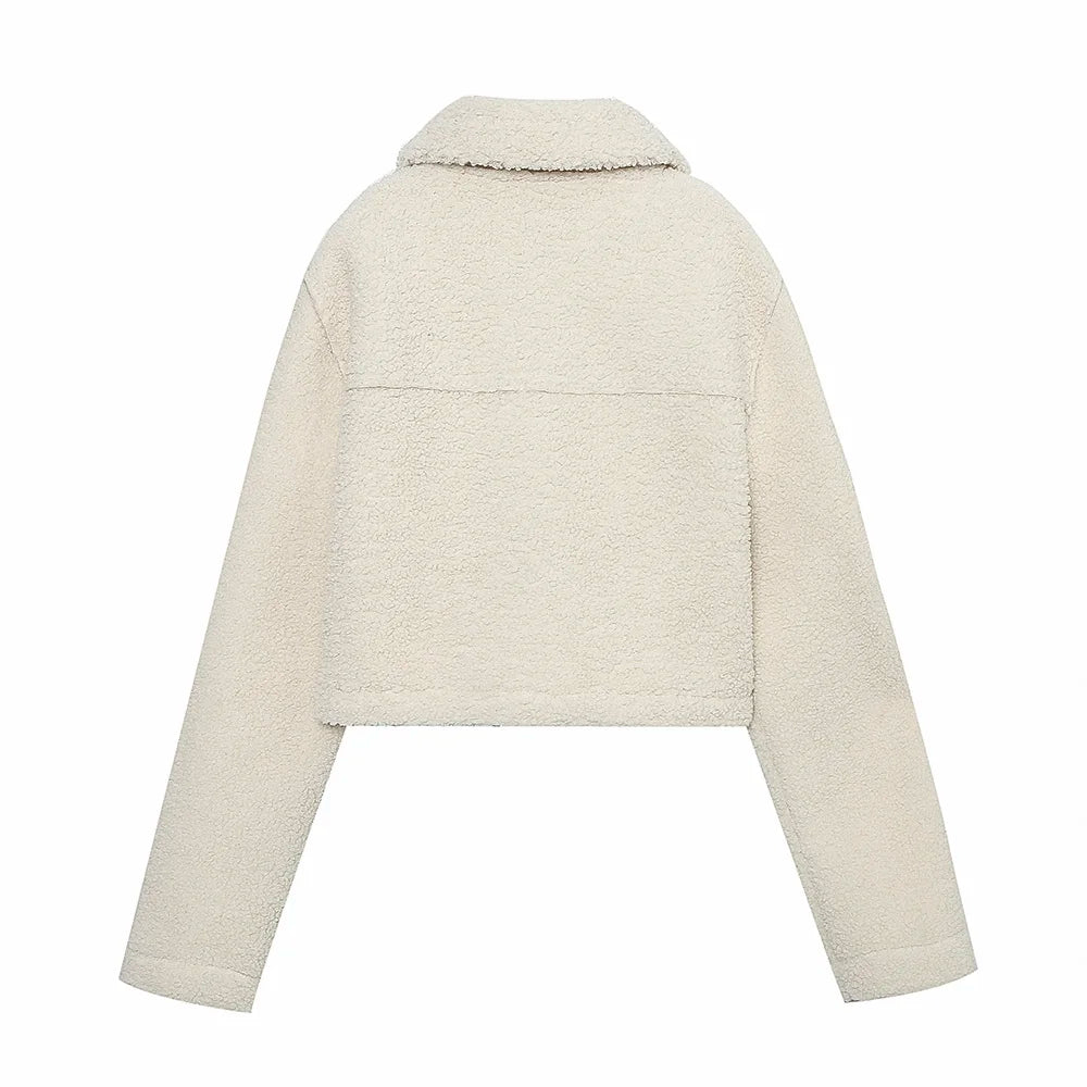 ZIA CROPPED FUR JACKET