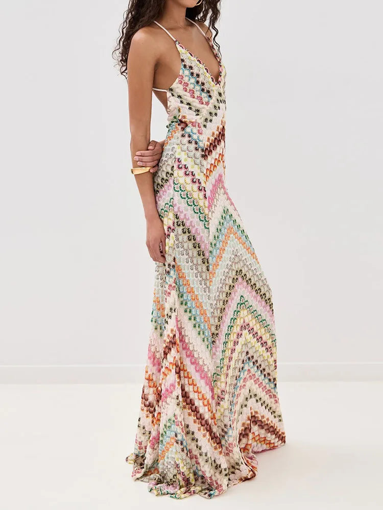 NANA PRINT MAXI DRESS