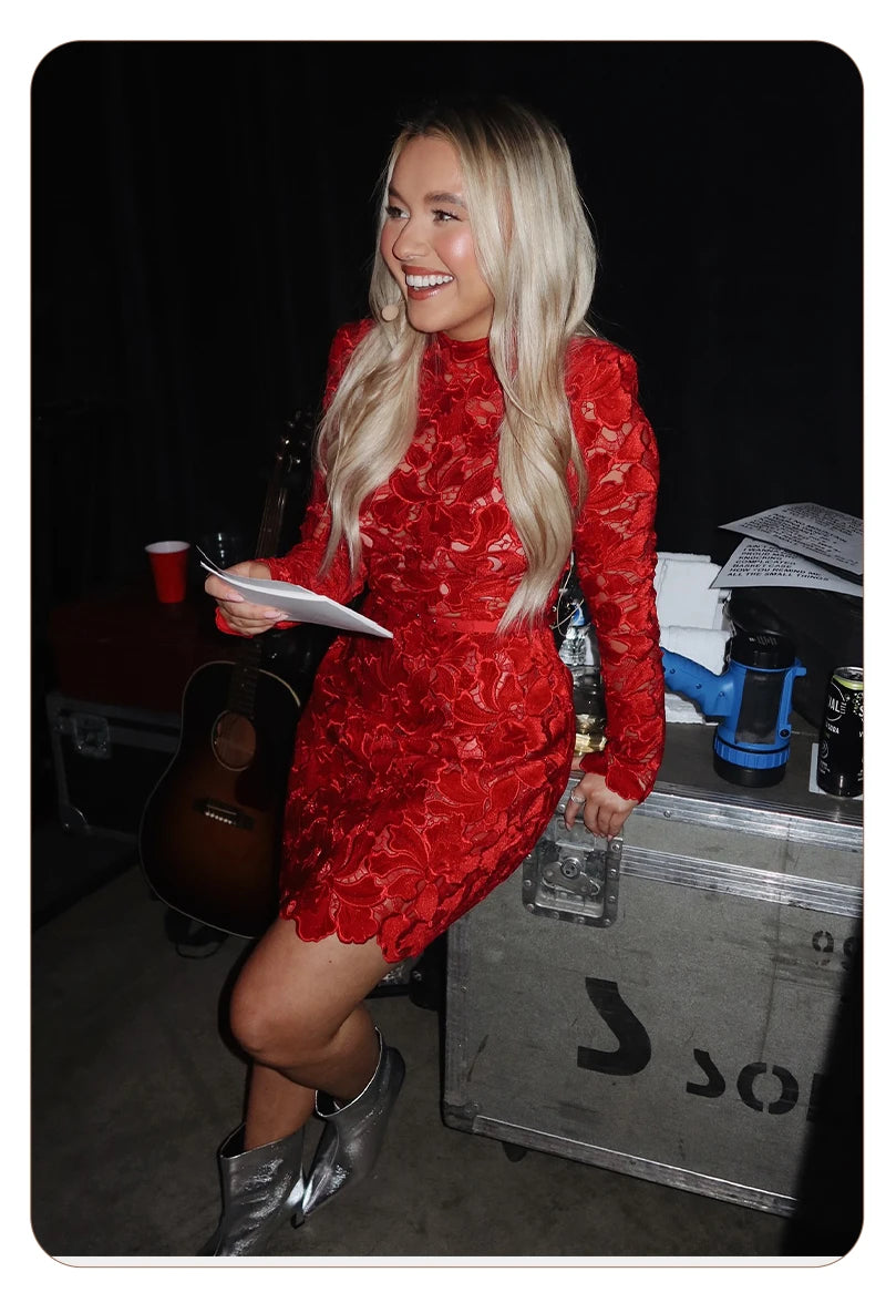 MARIA LACE MINI DRESS