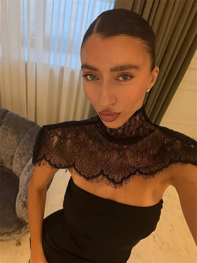 Amber Lace Mini Dress