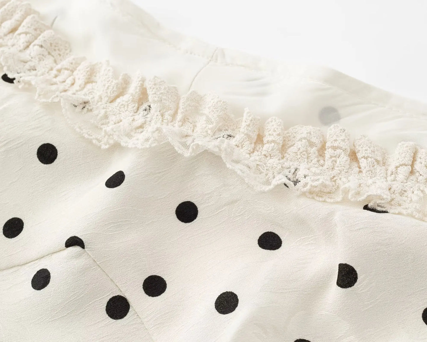 ADELISIA POLKA DOT RUFFLE DRESS