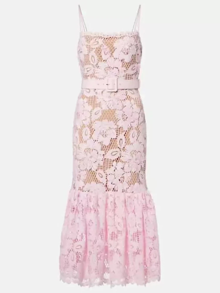 LILI LACE MIDI DRESS